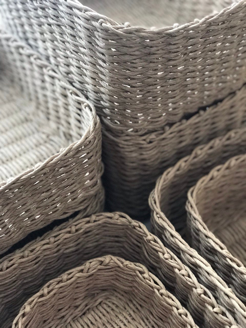 Wicker  rectangular baskets "ETNO"