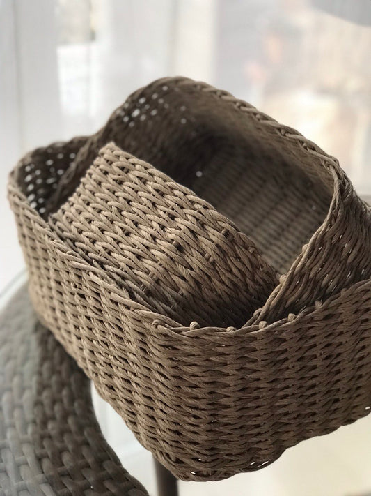 Wicker  rectangular baskets "ETNO"