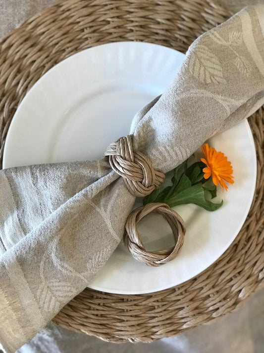 Ring for textile napkins
