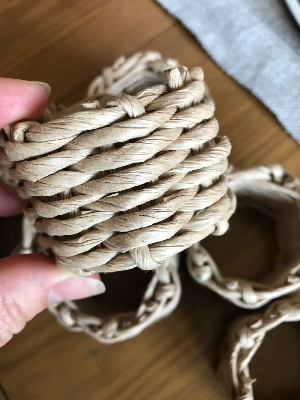 Ring for textile napkins