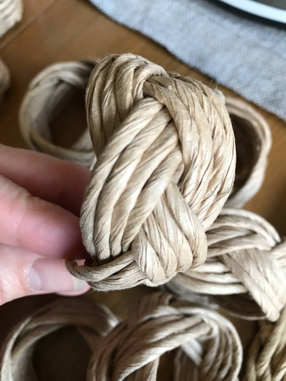 Ring for textile napkins