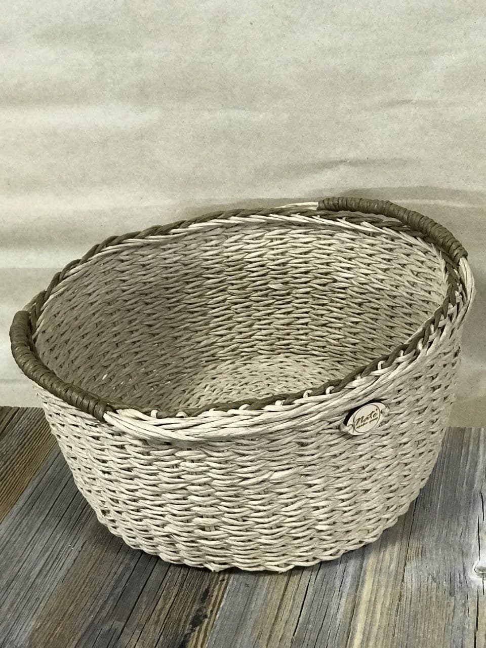 Wicker round basket with handles "TAZIK"