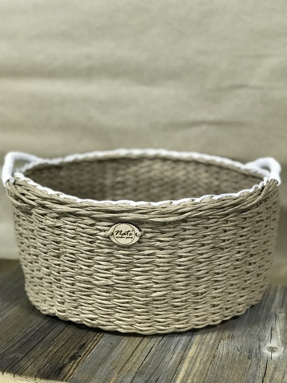 Wicker round basket with handles "TAZIK"